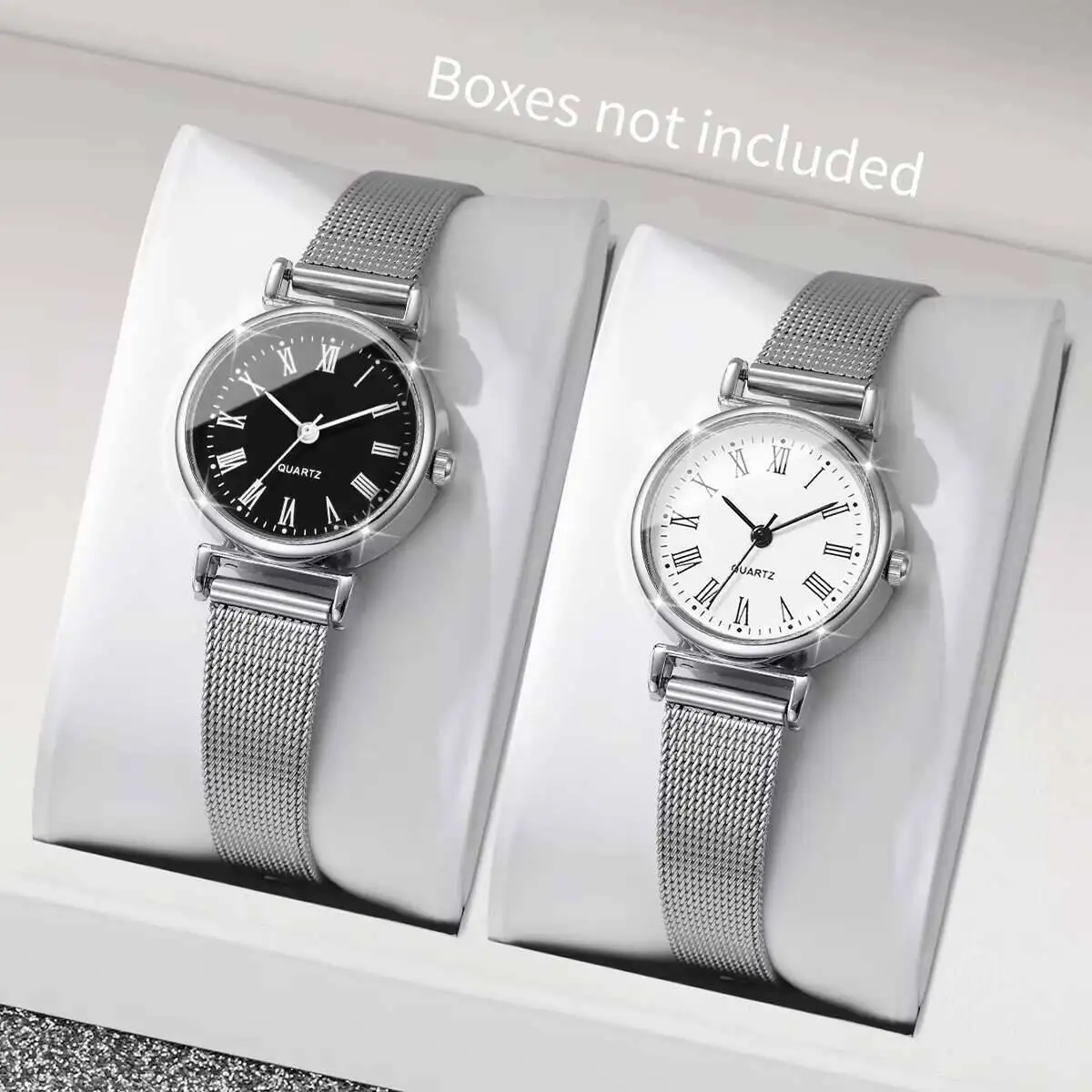 Stainless Mesh Band - 1/2PCS Mode Damenuhren Casual Roma Dial