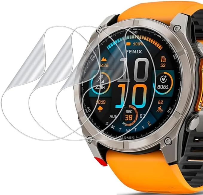Garmin Smartwatch Accessories - 1-3 Stück Hydrogel-Folie für Garmin Fenix