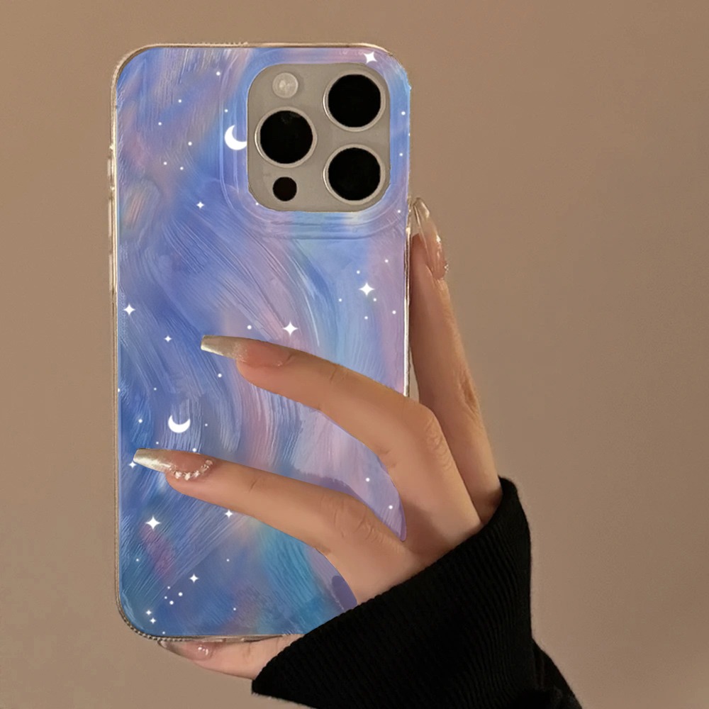 Xiaomi Redmi Note 14 - Modische Glitzer-Sternen-Gradienten-Handyhülle für Xiaomi Redmi Note