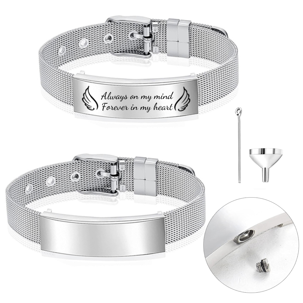 Stainless Mesh Band - Feuerbestattung Schmuck Urne Armband e für