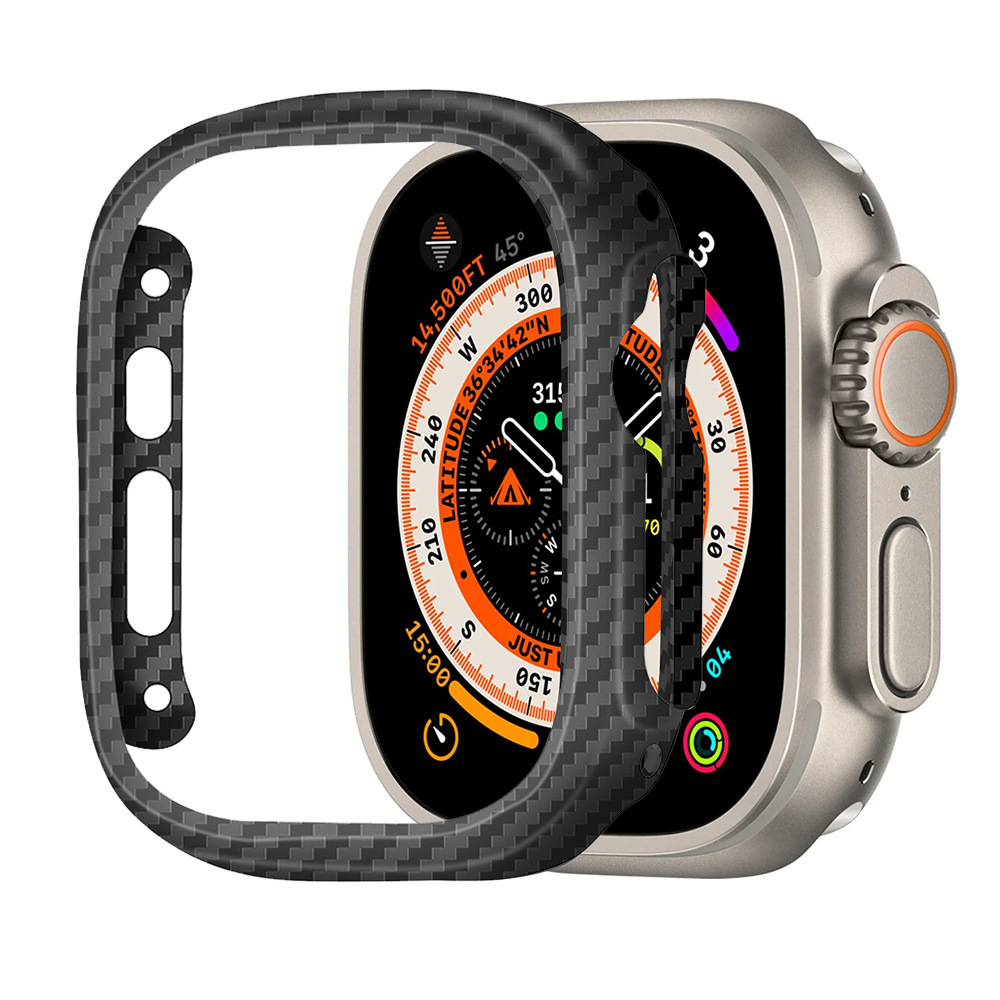 Watch Face Protector - Dünnes Gehäuse aus Kevlar-Kohlefaser für Apple