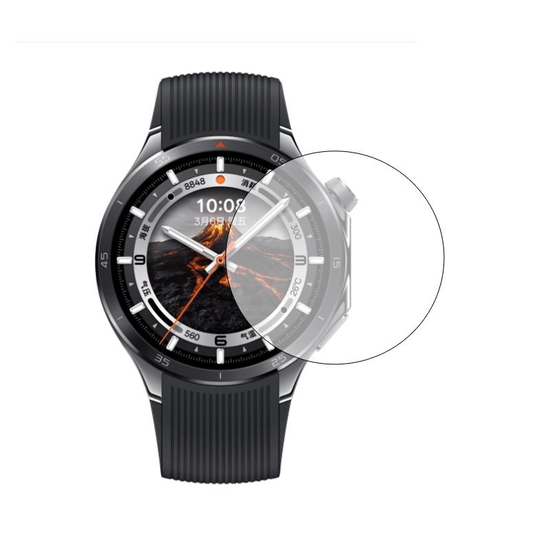 Smartwatch X2 - Smartwatch Hartglas Klar Schutzfolie Schutz für