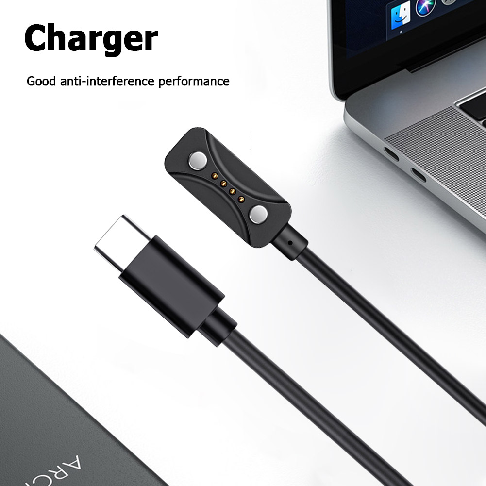 Smartwatch X2 - USB-C-Ladekabel 1M Tragbarer Stromadapter Ersatz-Smartwatch-Dock-Ladegerät für