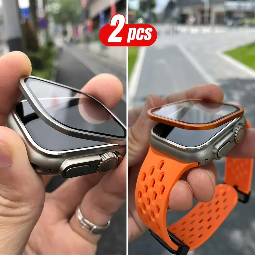 2PCS Titan Metallrahmen für Ap – Apple Smartwatch Accessories Bewertung und Preis