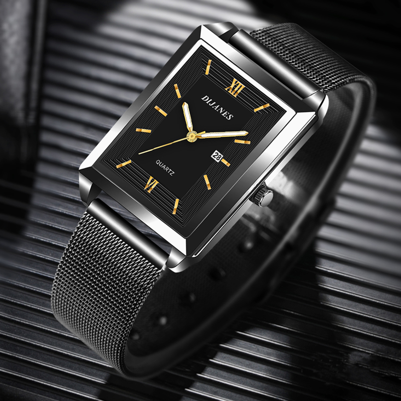 Herrenuhr mit Kalender, Datum, – Stainless Mesh Band Bewertung und Preis