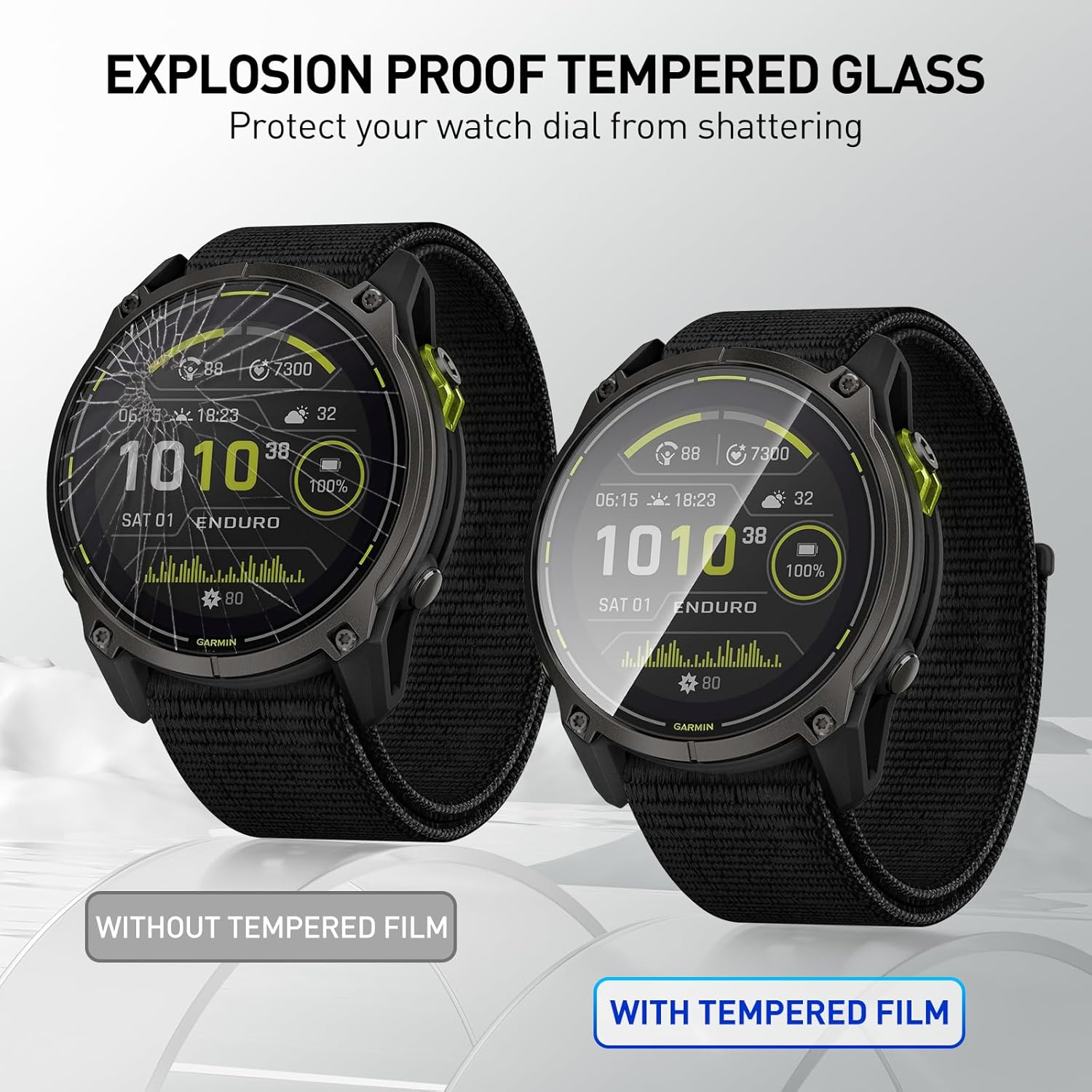 Gehärtete Glasfolien für Garmi – Watch Face Protector Bewertung und Preis