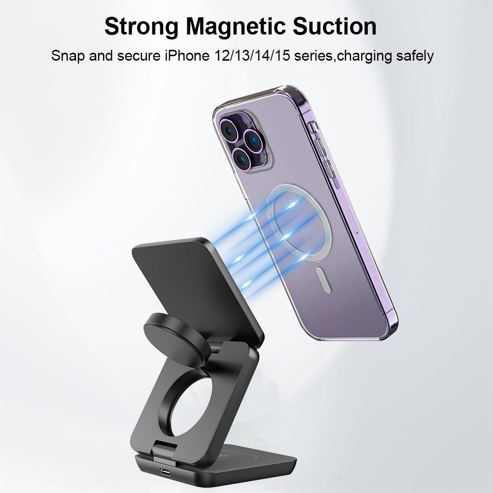 Kabelloses Ladegerät, 3-in-1,  – Wireless Charger Watch Bewertung und Preis