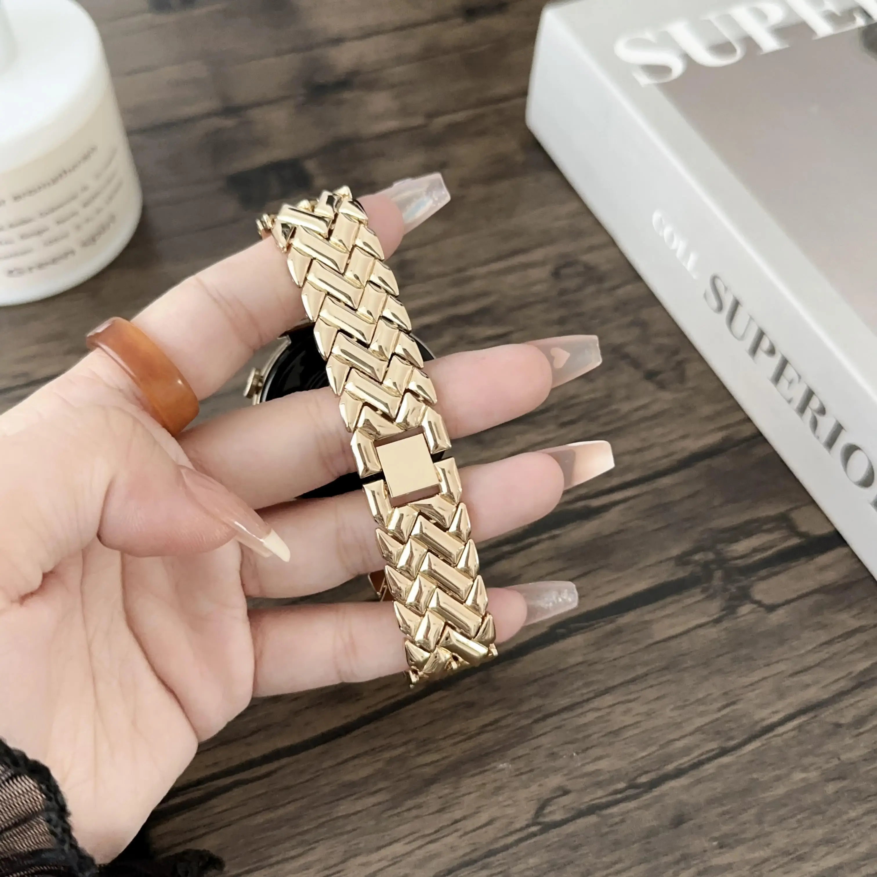 1pc 18mm V-förmiges Edelstahl- – Fossil Smartwatch Accessories Bewertung und Preis