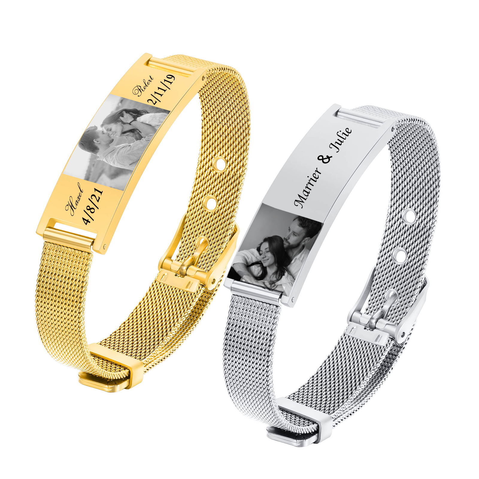 Personal isierte ID Armband fü – Stainless Mesh Band Bewertung und Preis