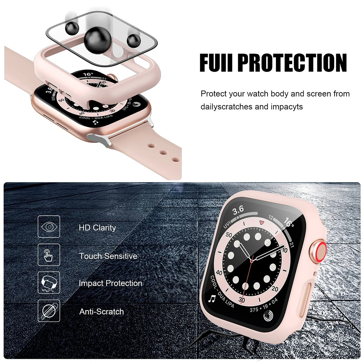 Gehärtete Glas abdeckung für A – Smartwatch Band Accessories Bewertung und Preis