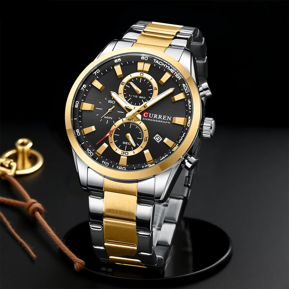 CURREN Casual Quarz Chrono Spo – Accessories With Watch Bewertung und Preis