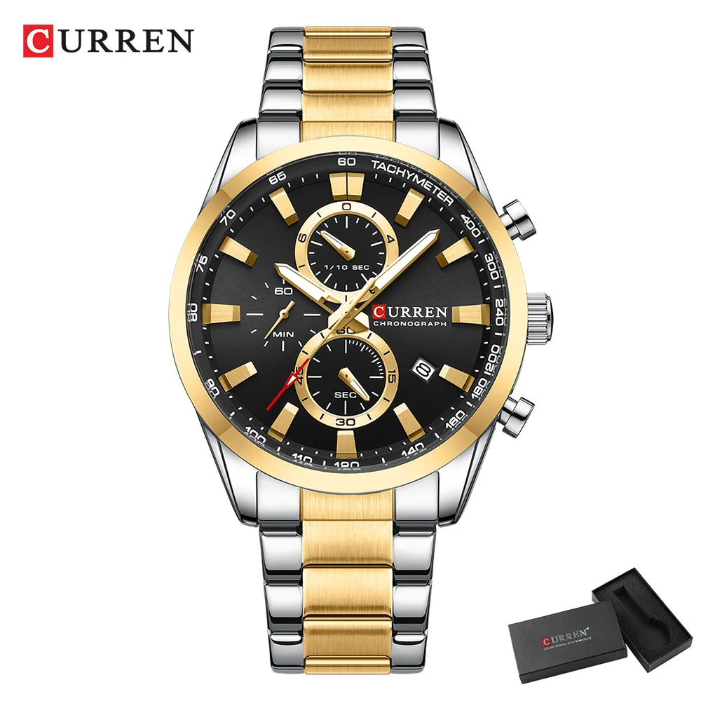 CURREN Casual Quarz Chrono Spo – Accessories With Watch Bewertung und Preis