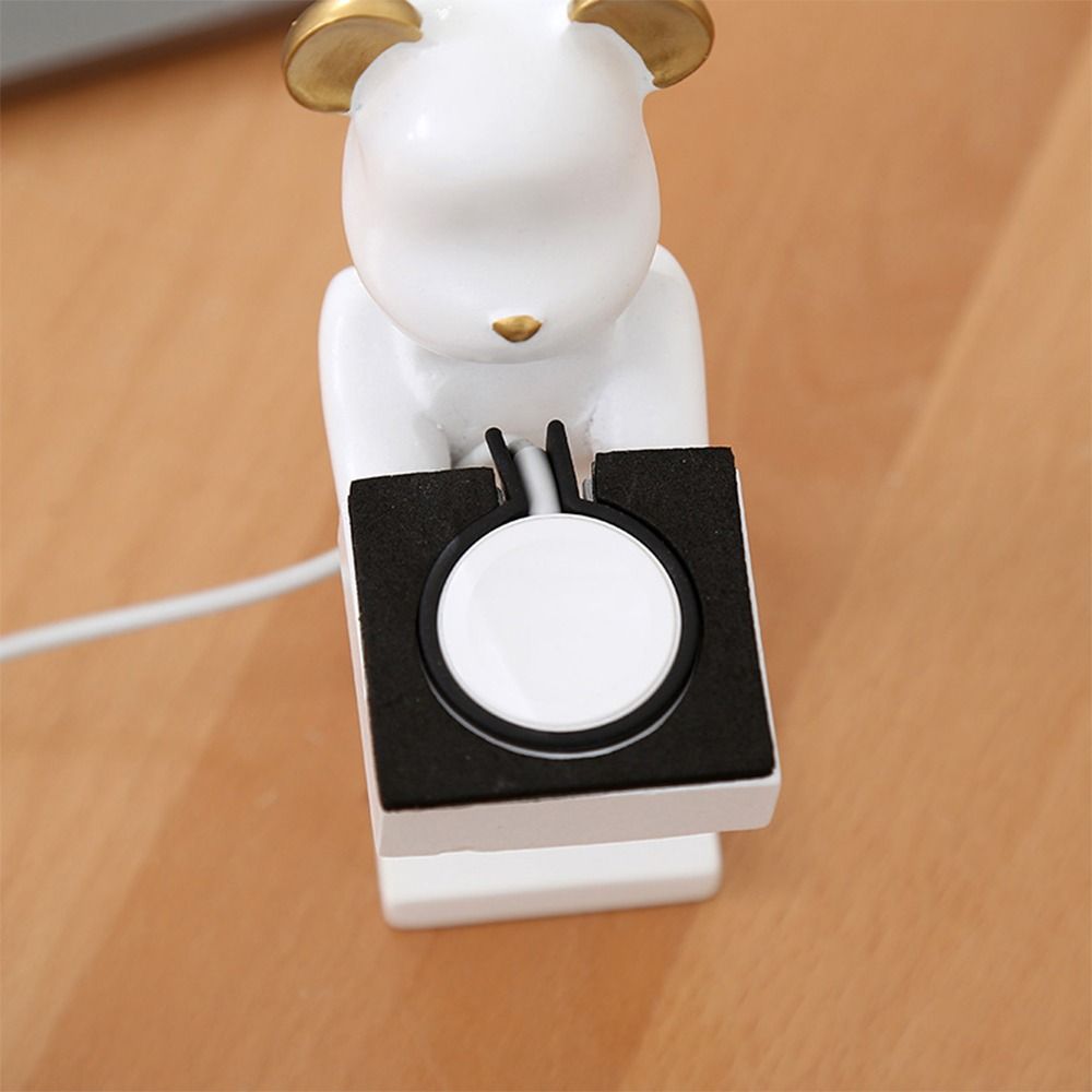 Mehrfarbiger Cartoon-Bären-Uhr – Wireless Charger Watch Bewertung und Preis