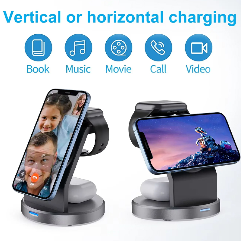 3-in-1 kabelloser Ladeständer, – Wireless Charger Watch Bewertung und Preis