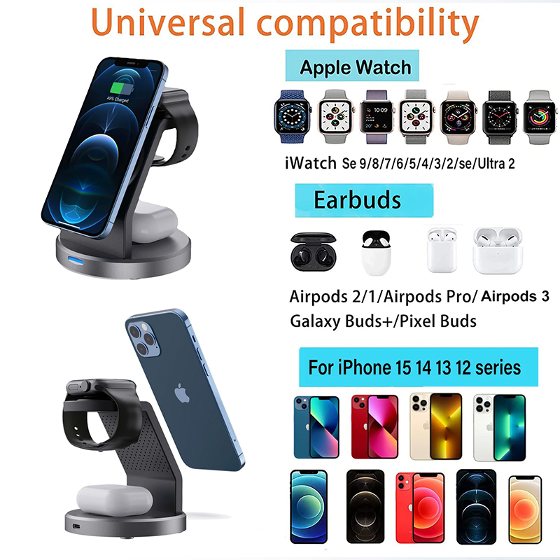 3-in-1 kabelloser Ladeständer, – Wireless Charger Watch Bewertung und Preis