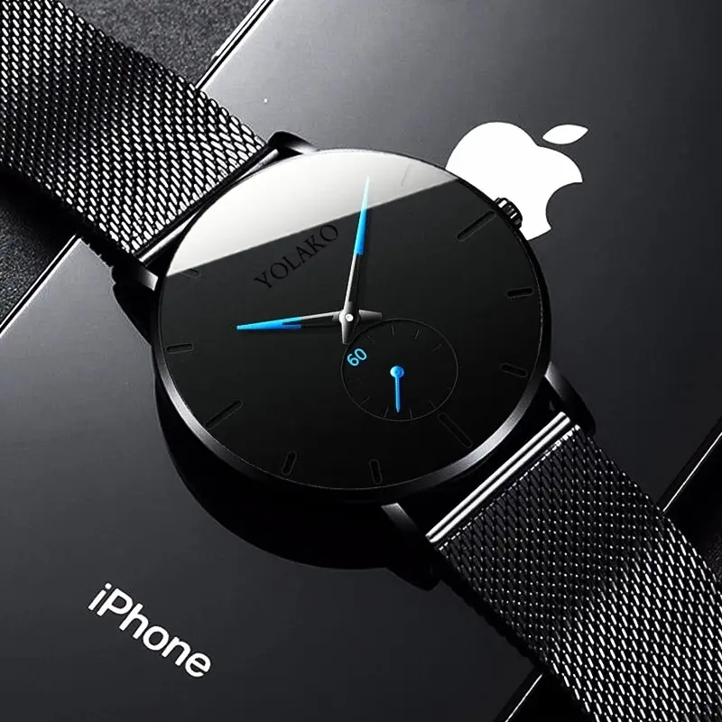 YOLAKO Mens Fashion Minimalist – Stainless Mesh Band Bewertung und Preis