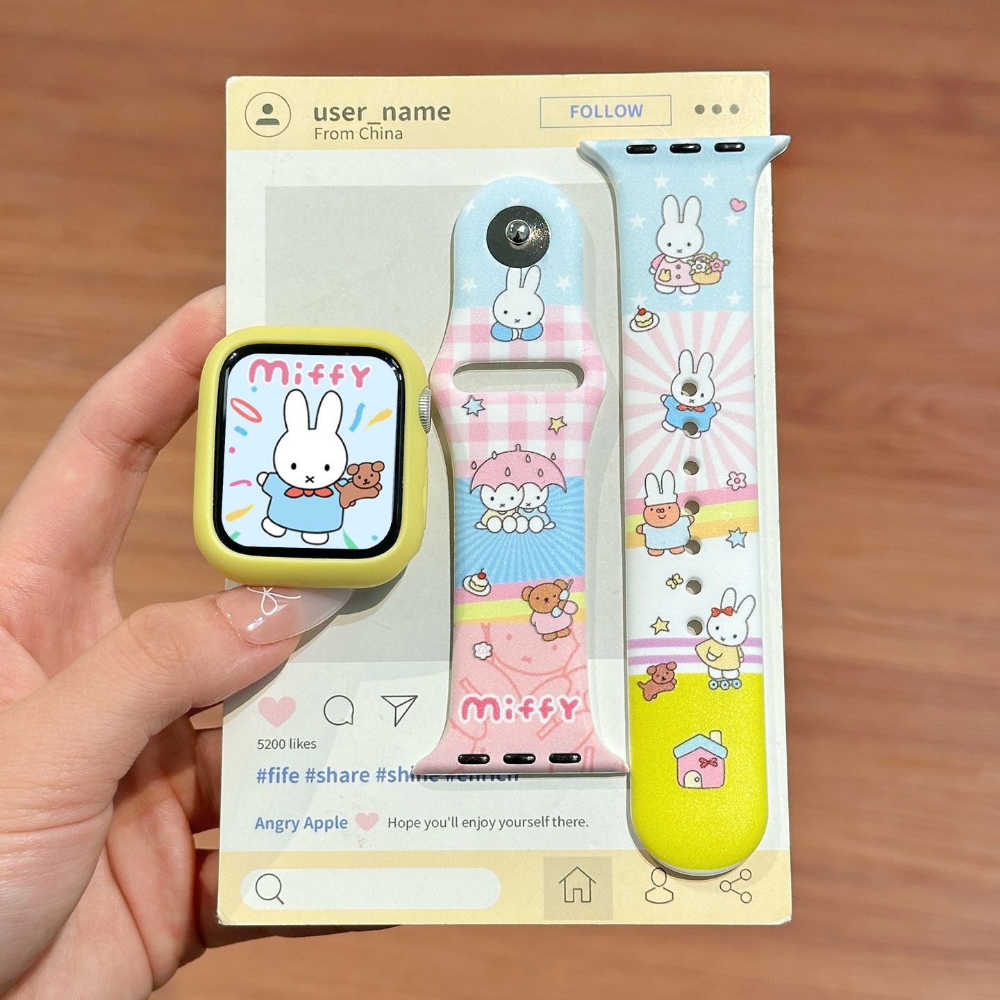 Dopamine Color Miffy Silikon-U – Apple Smartwatch Accessories Bewertung und Preis