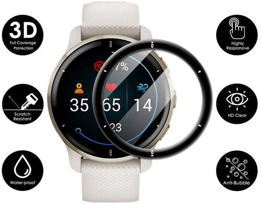 3D-Schutzfolie mit gebogenen K – Garmin Smartwatch Accessories Bewertung und Preis