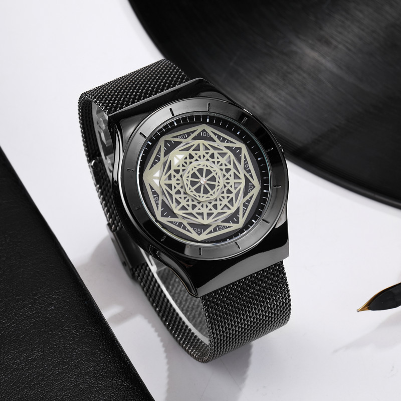 Uhren Männer Fasion Plattenspi – Stainless Mesh Band Bewertung und Preis