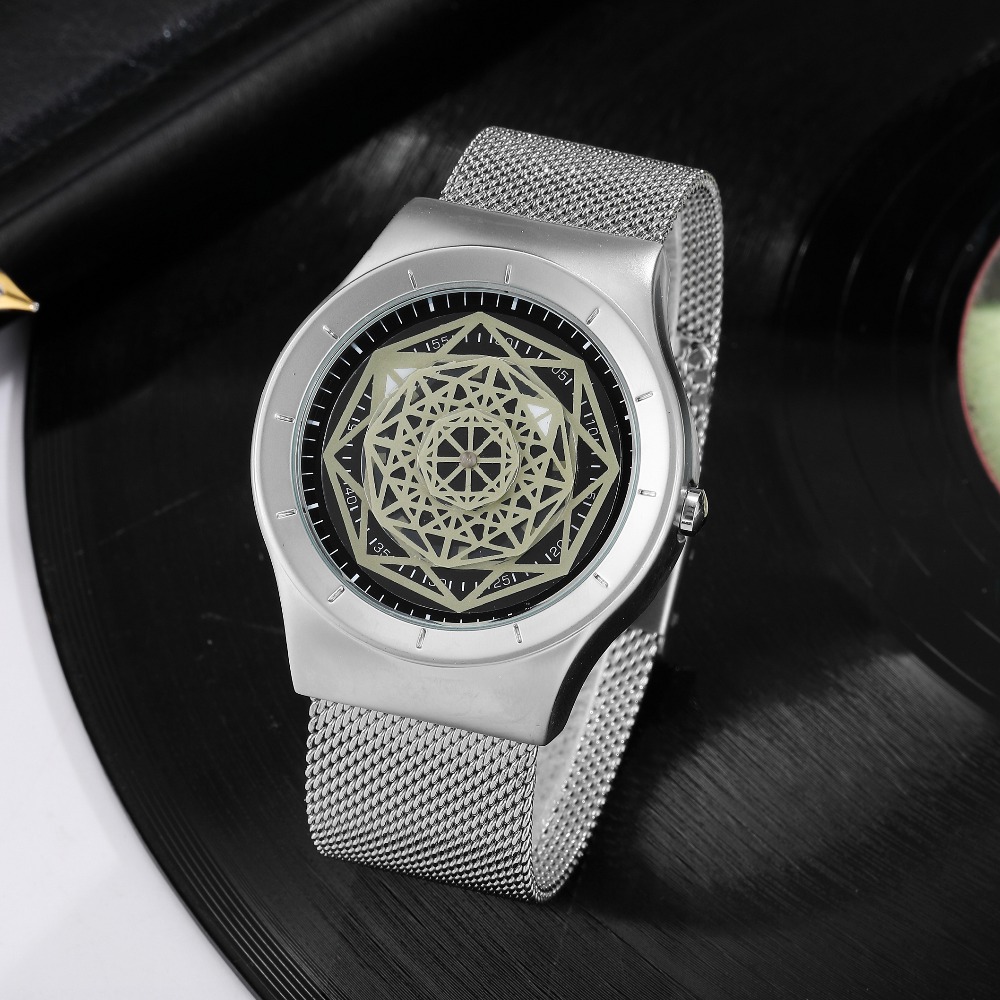 Uhren Männer Fasion Plattenspi – Stainless Mesh Band Bewertung und Preis